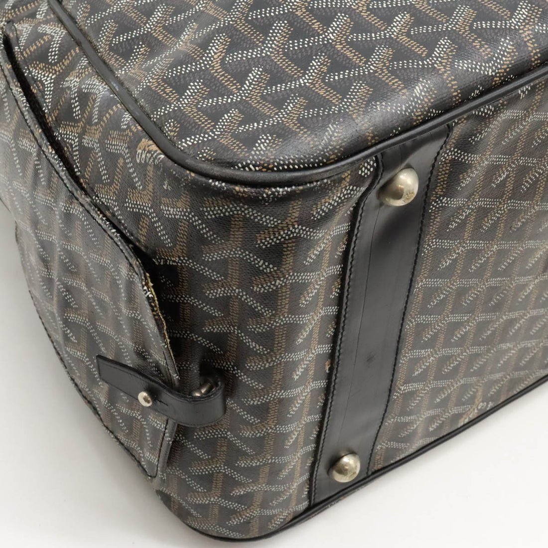 Goyard PVC/Leather Pet Carrier Bag in Good Condition