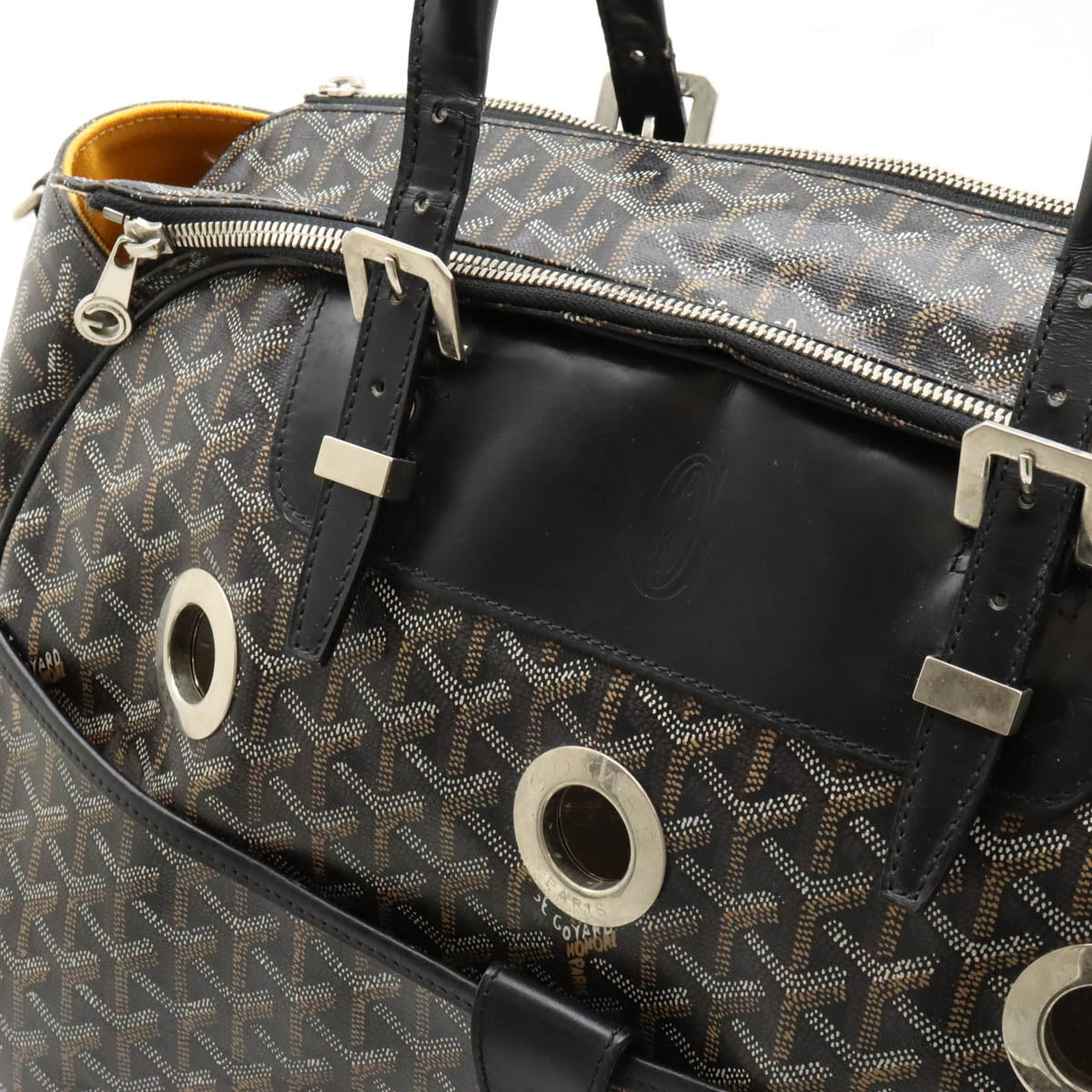 Goyard PVC/Leather Pet Carrier Bag