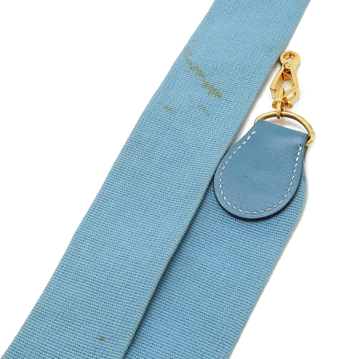 Hermes Leather Evelyne Shoulder Strap Light Blue