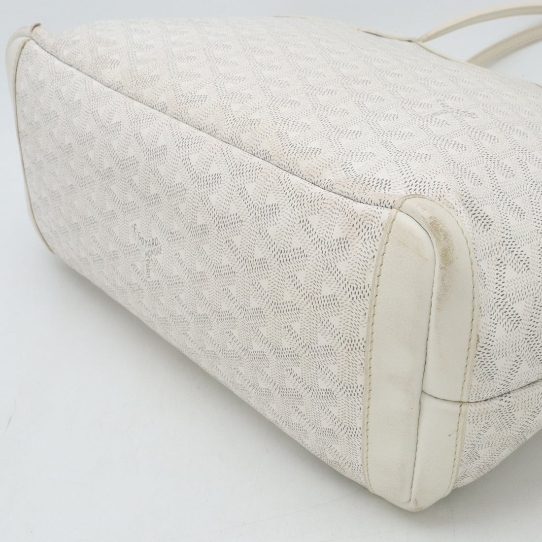 Goyard Artois PM Tote Bag PVC/Leather White in Very Good Condition