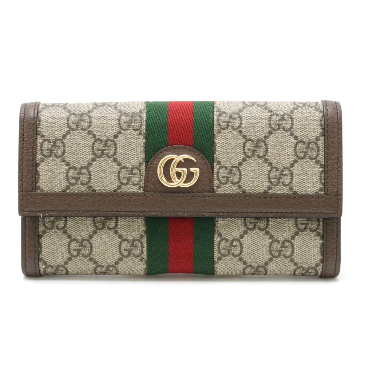 Gucci Ophidia GG Supreme Continental Wallet PVC/Leather in Great Condition