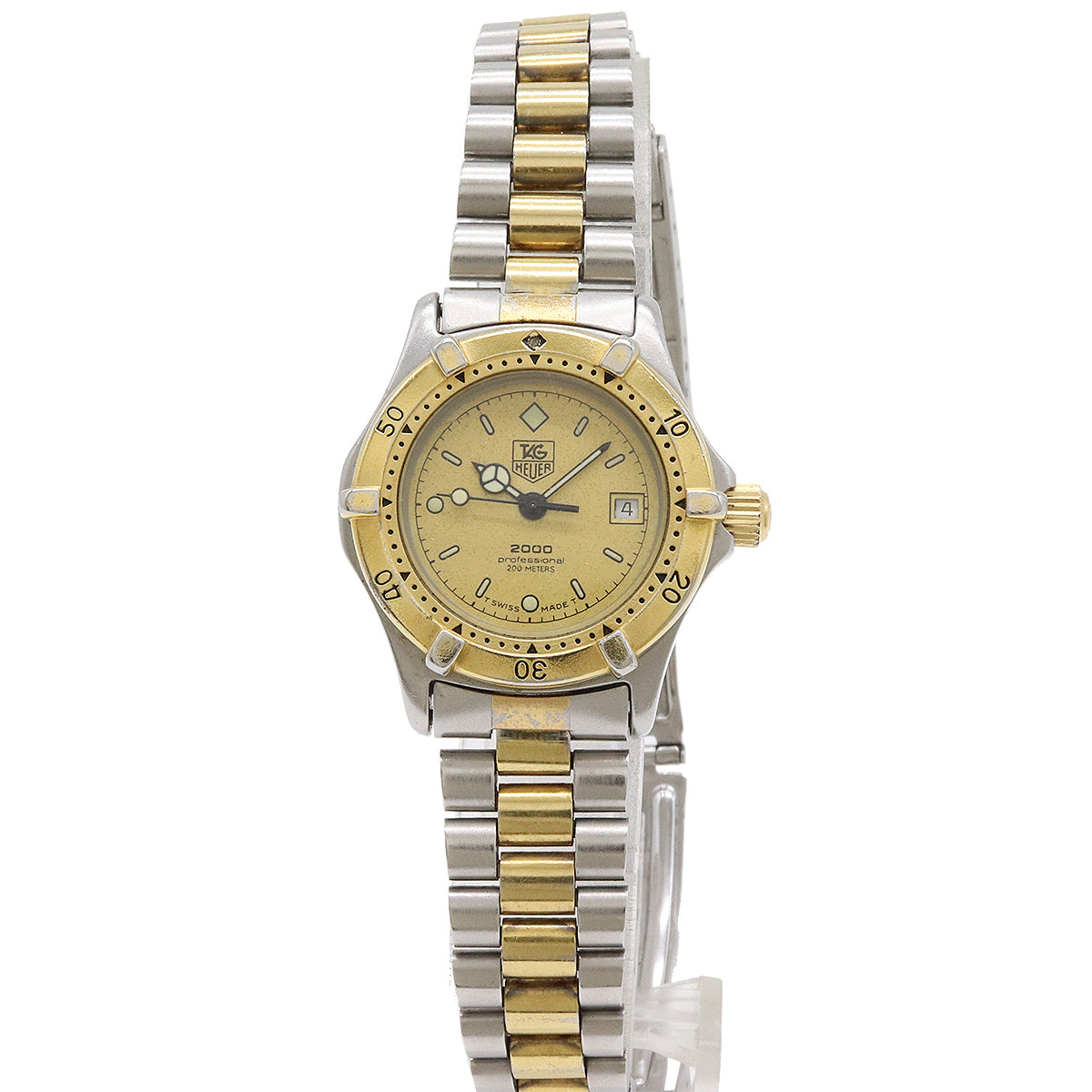 TAG Heuer Professional 2000 Series Gold Dial Quartz Ladies Watch 964.008 in Very Good Condition