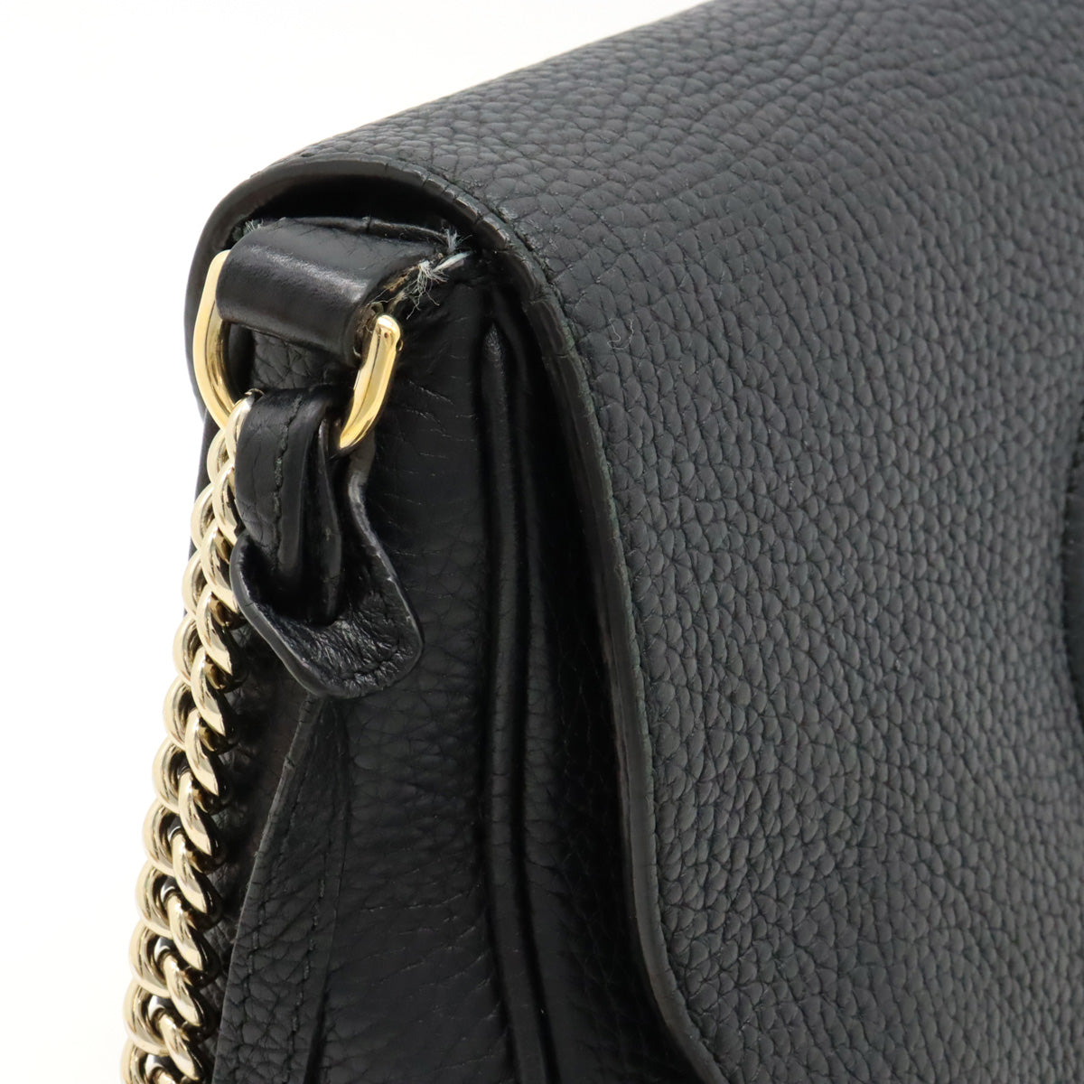 Gucci Soho Leather Shoulder Bag Black