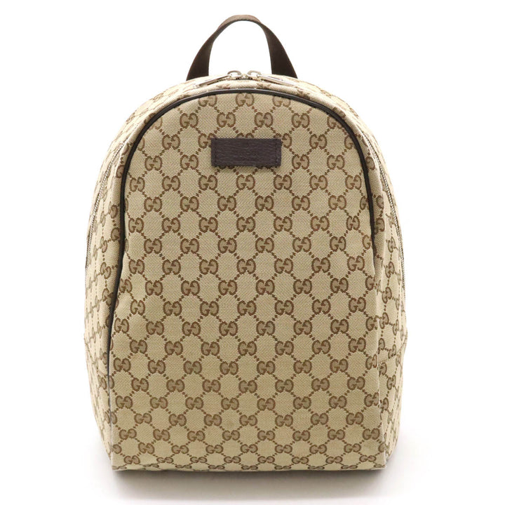 Gucci GG Canvas Leather Backpack 449906