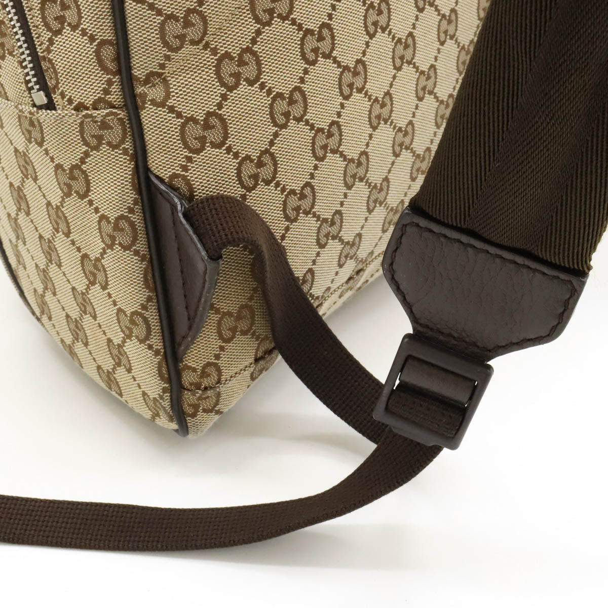 Gucci GG Canvas Leather Backpack 449906