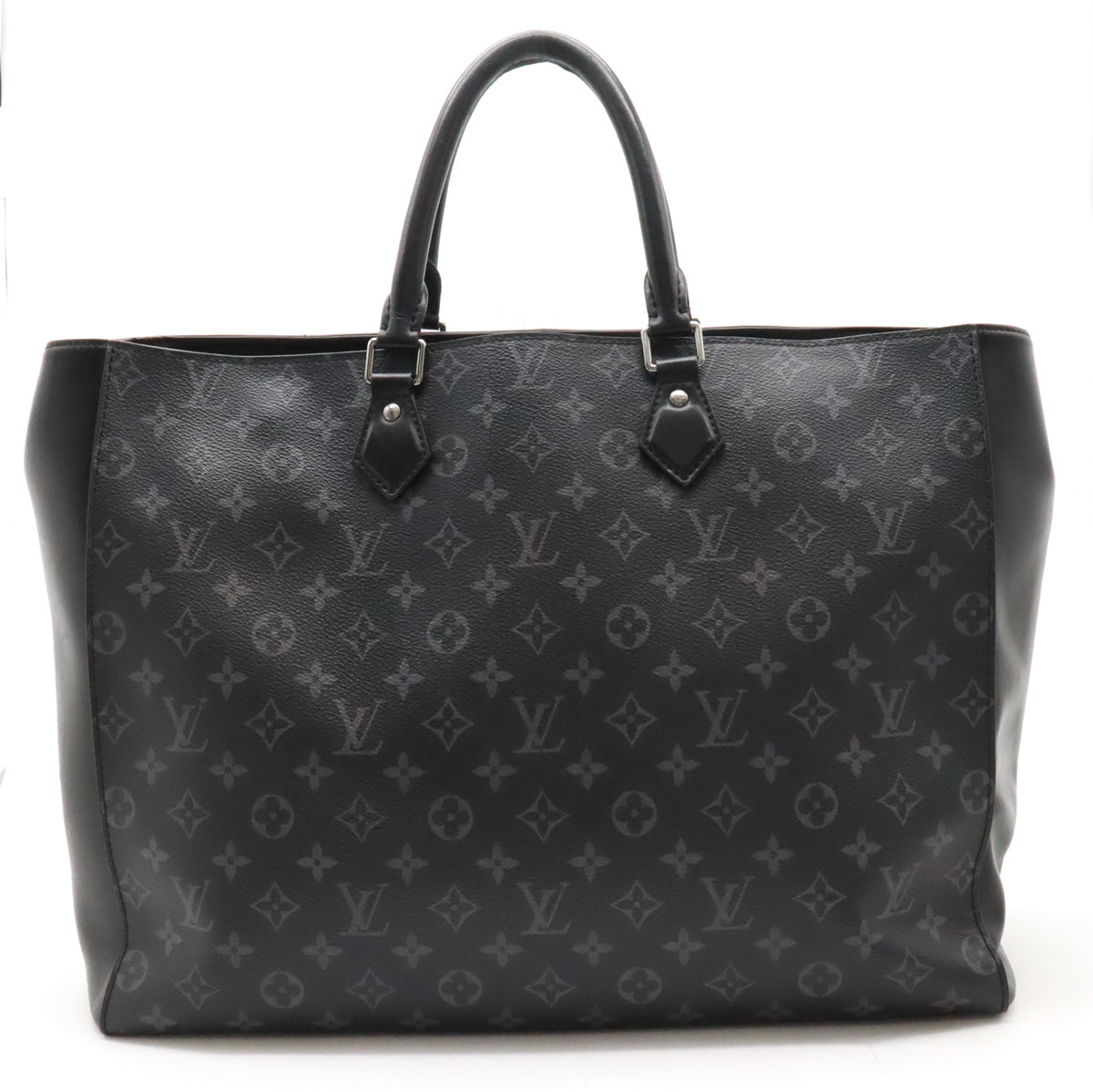 Louis Vuitton Monogram Eclipse Canvas/Leather Grand Sac Tote Bag M44733 in Very Good Condition