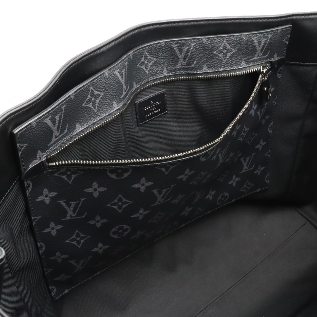 Louis Vuitton Monogram Eclipse Canvas/Leather Grand Sac Tote Bag M44733 in Very Good Condition