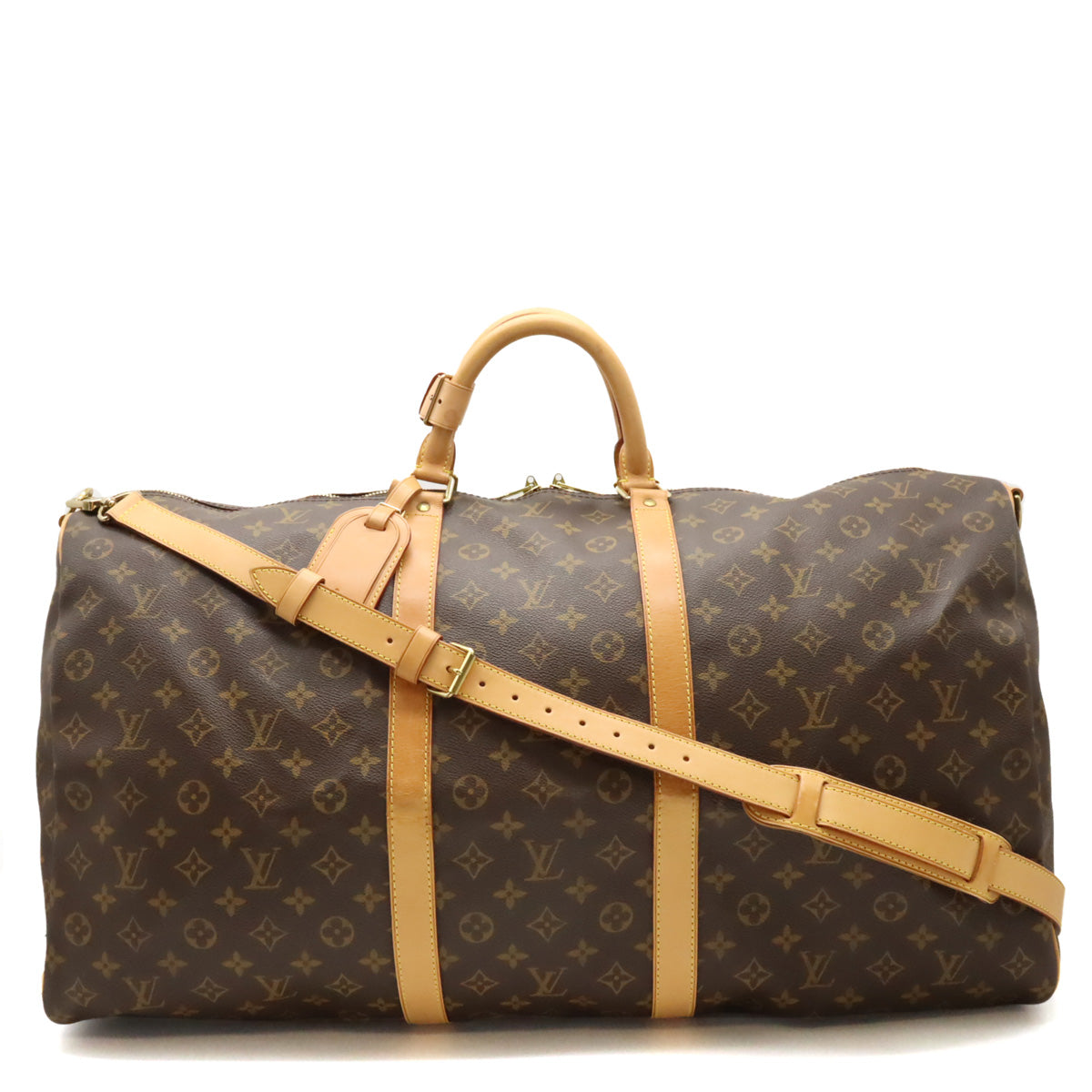 Louis Vuitton Monogram Keepall Bandouliere 60 Travel Bag M41412 in Very Good Condition