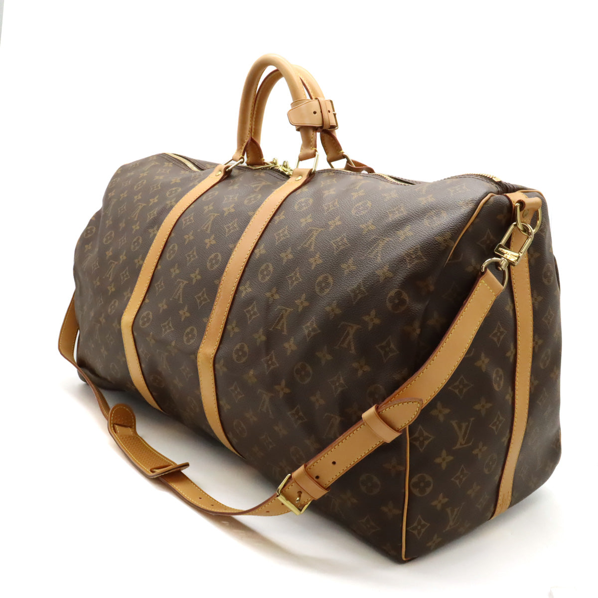 Louis Vuitton Monogram Keepall Bandouliere 60 Travel Bag M41412 in Very Good Condition