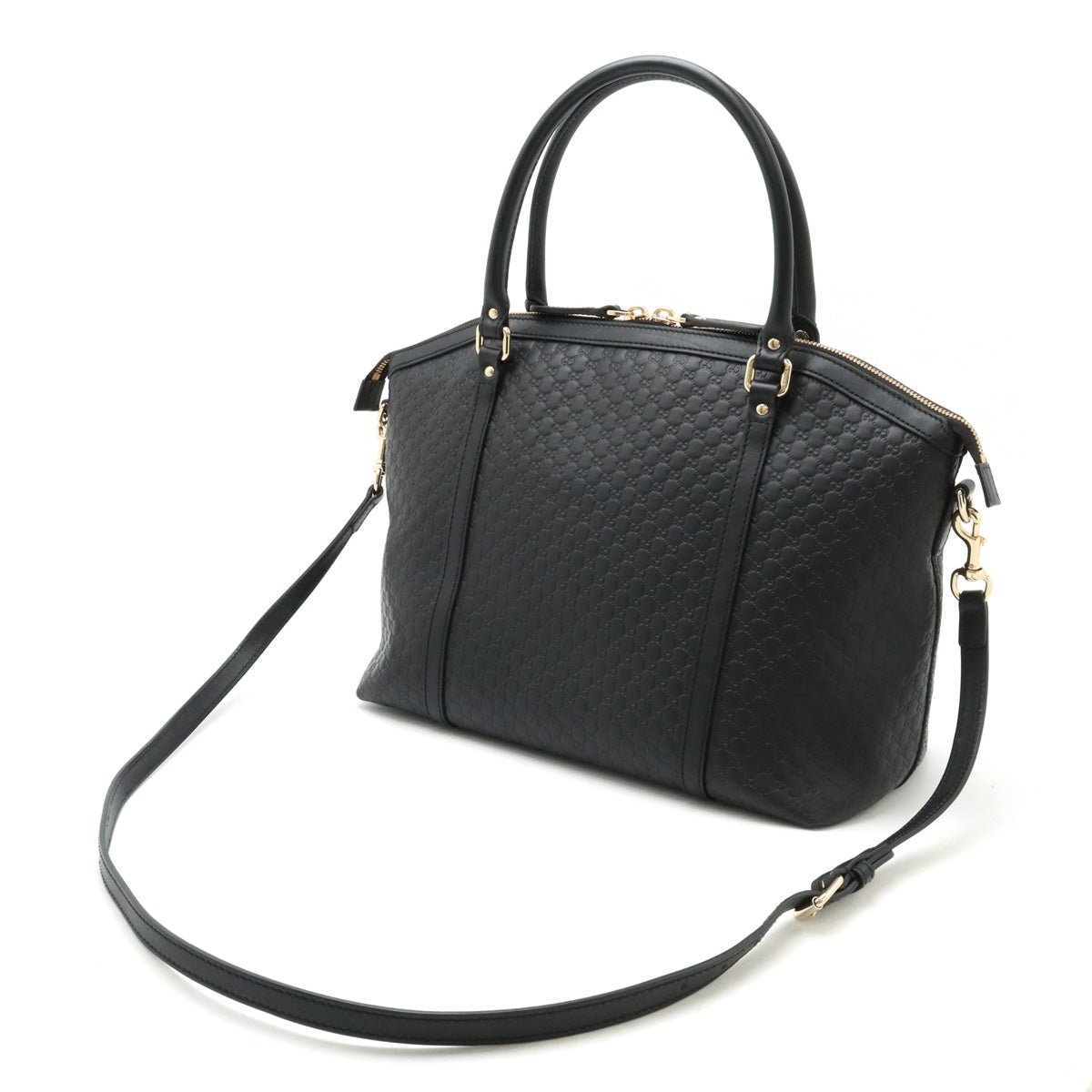 Gucci Microguccissima Leather Handbag Black