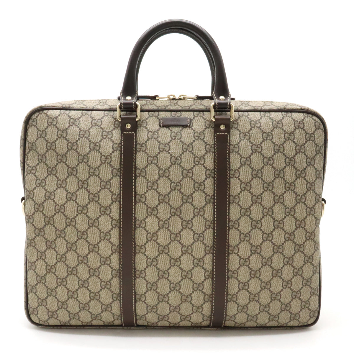 Gucci GG Supreme Business Briefcase PVC Leather