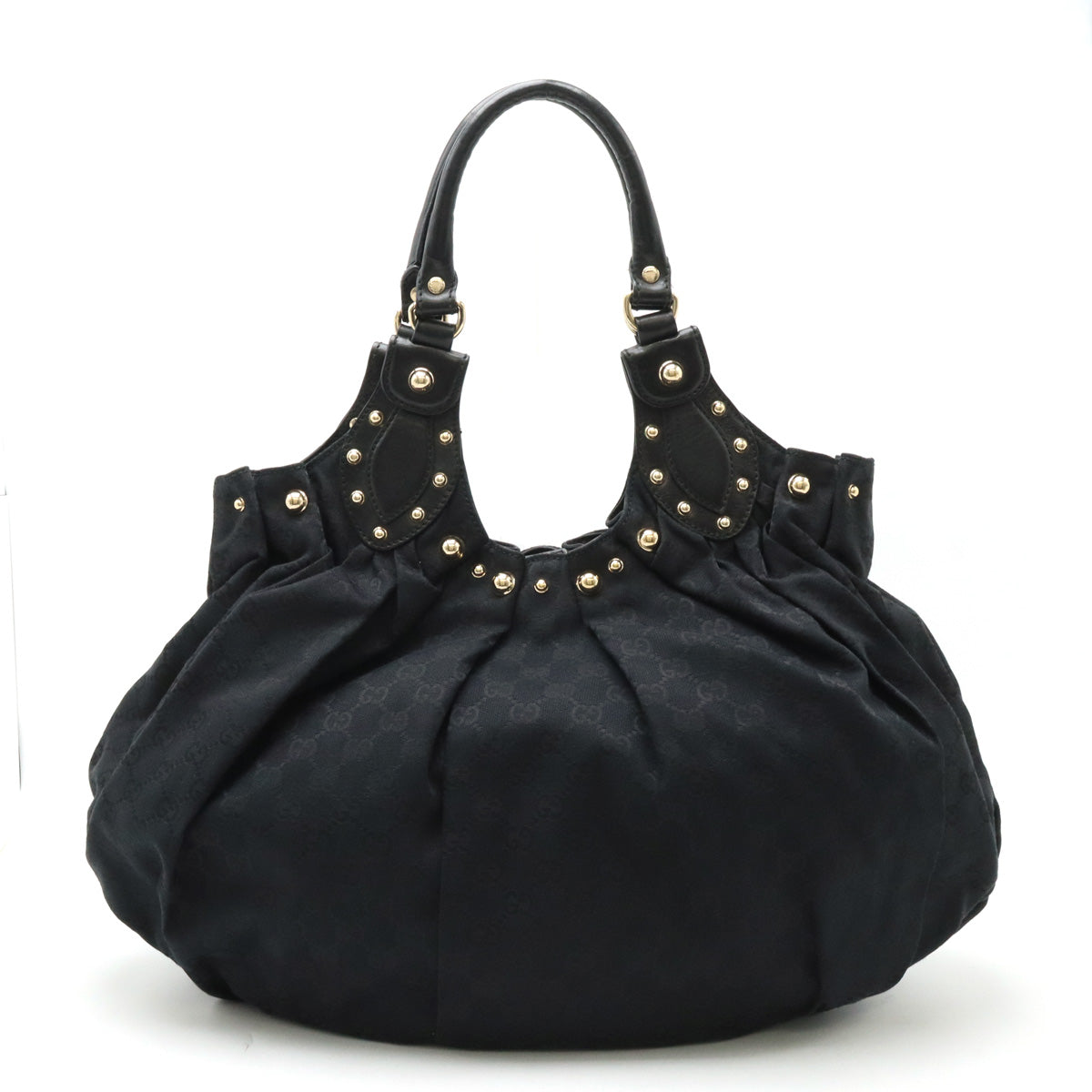 Gucci GG Canvas Studded Tote Bag Black