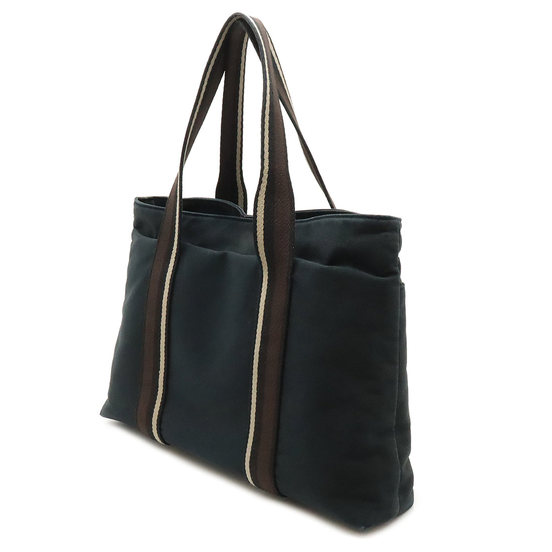 Hermes Canvas/Leather Trocadero Horizontal MM Tote Bag