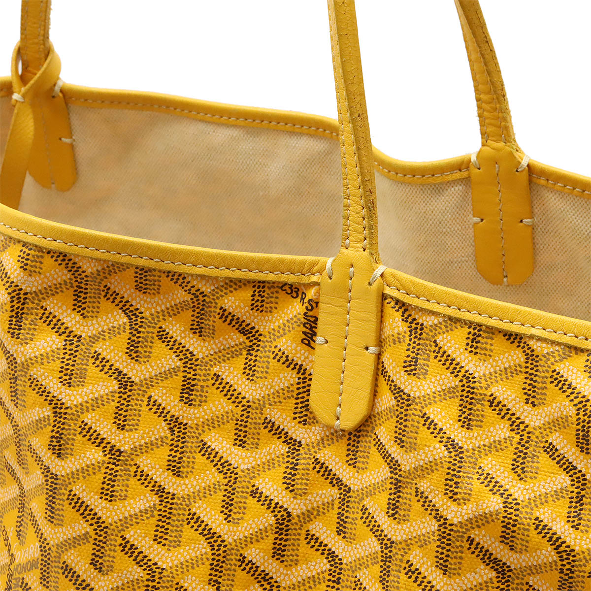 Goyard Saint Louis GM Tote Bag PVC Leather Yellow