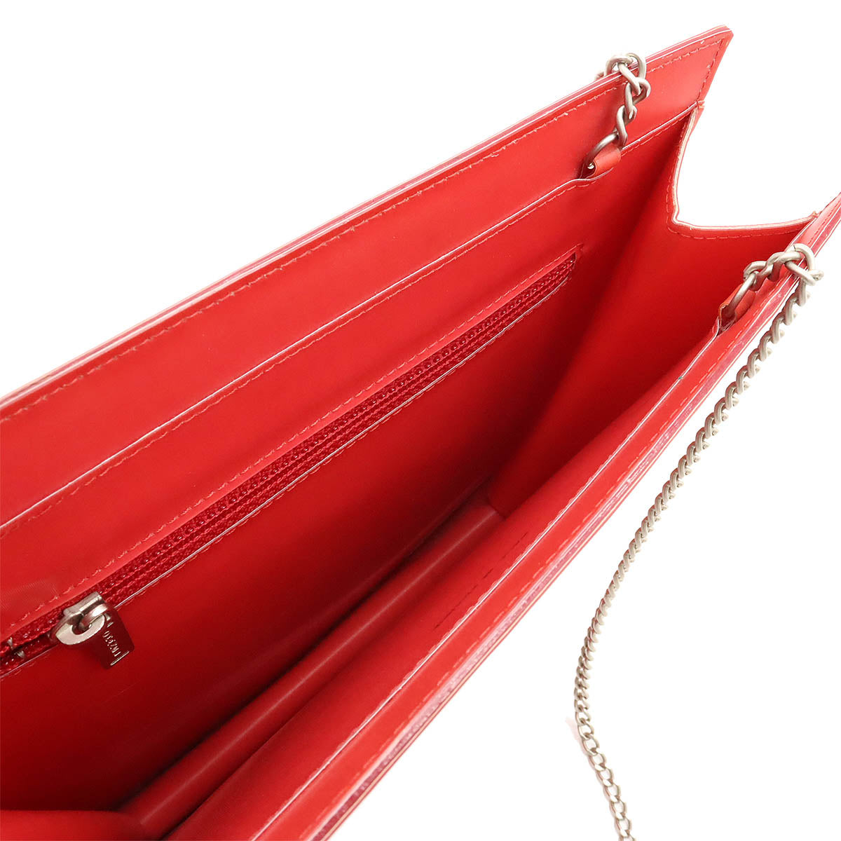 Chanel Hologram Coco Mark Chain Shoulder Bag Red in Very Good Condition