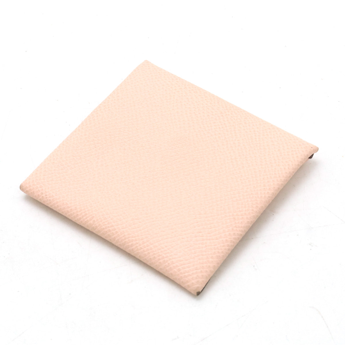 Hermes Bastia Coin Case Leather Light Pink in Very Good Condition