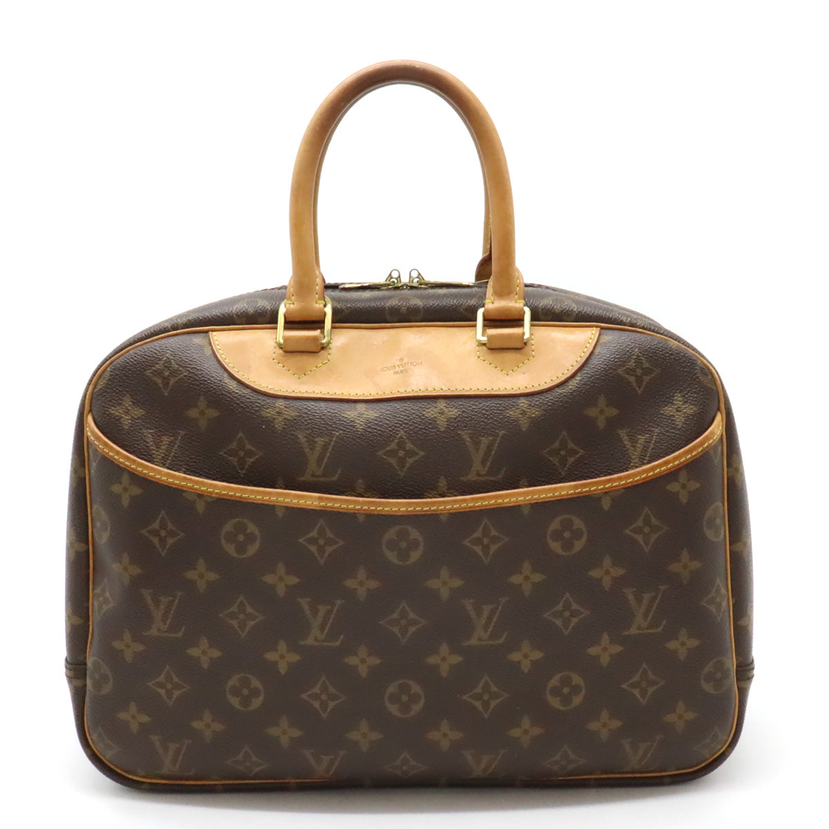 Louis Vuitton Monogram Bowling Vanity Deauville Handbag M47270 in Good Condition