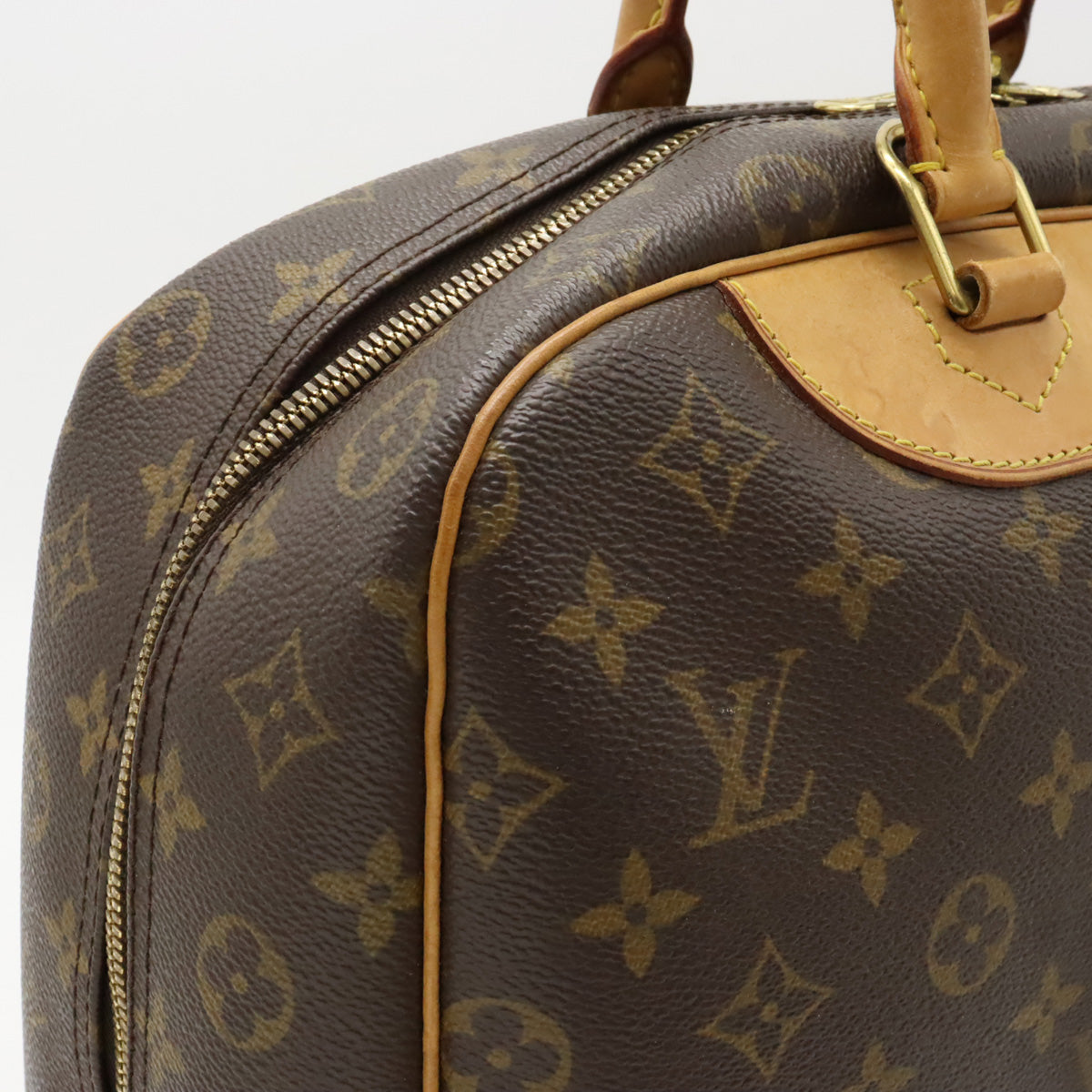 Louis Vuitton Monogram Bowling Vanity Deauville Handbag M47270 in Good Condition