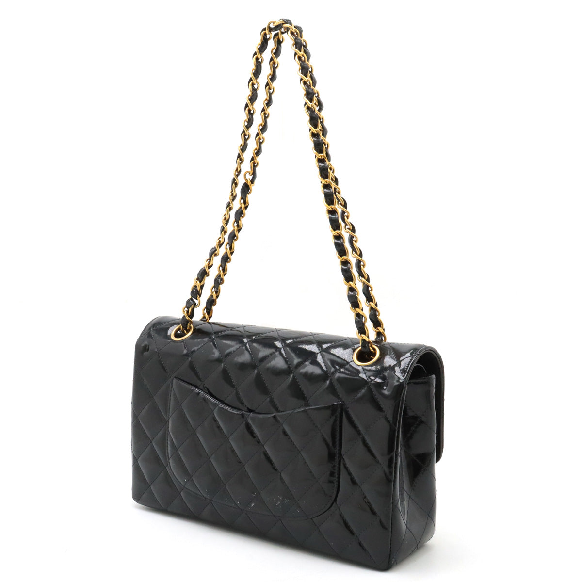 Chanel Patent Leather Matelasse 25 Shoulder Bag