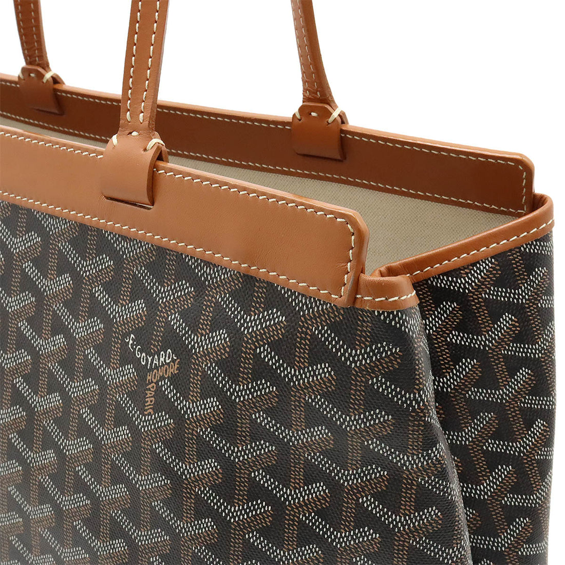 Goyard Belchasse PM Tote Bag PVC/Leather in Very Good Condition