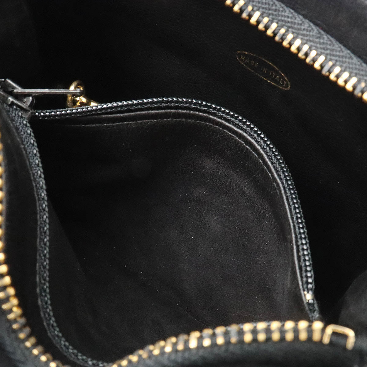 Chanel Leather Waist Bag Black Gold Hardware