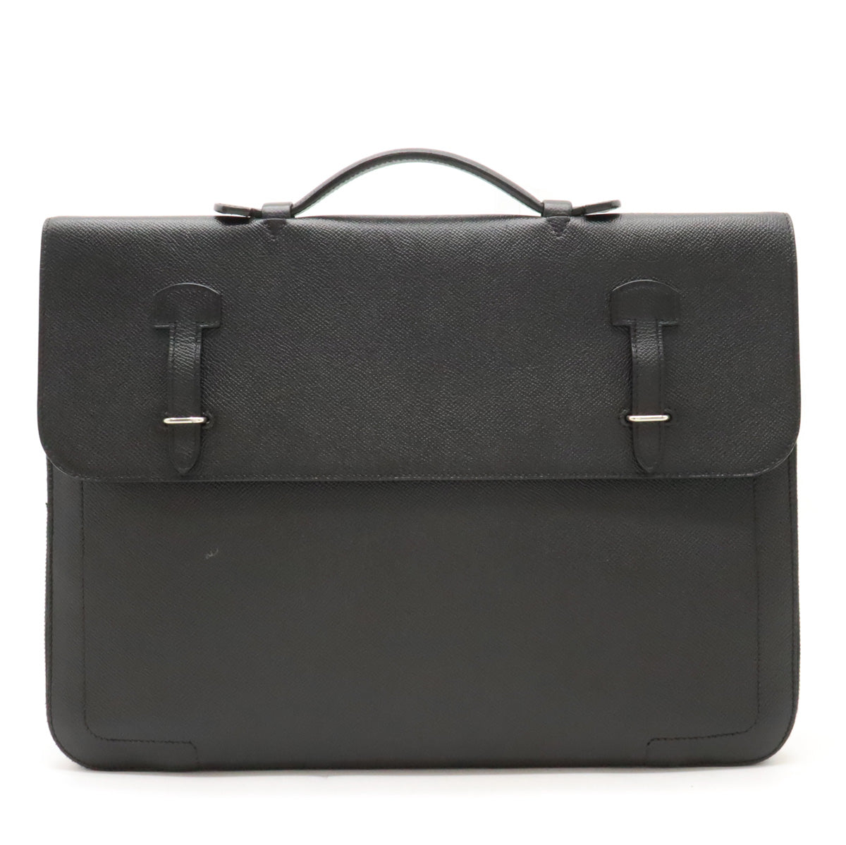 Hermes Serviette 57 Business Bag Briefcase Black