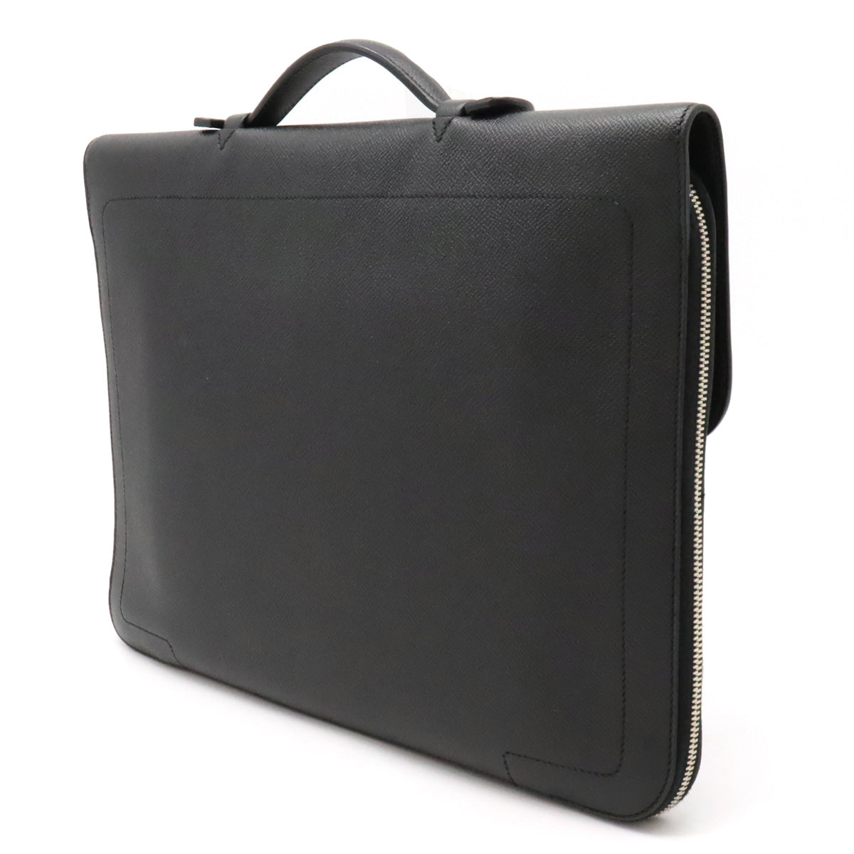 Hermes Serviette 57 Business Bag Briefcase Black