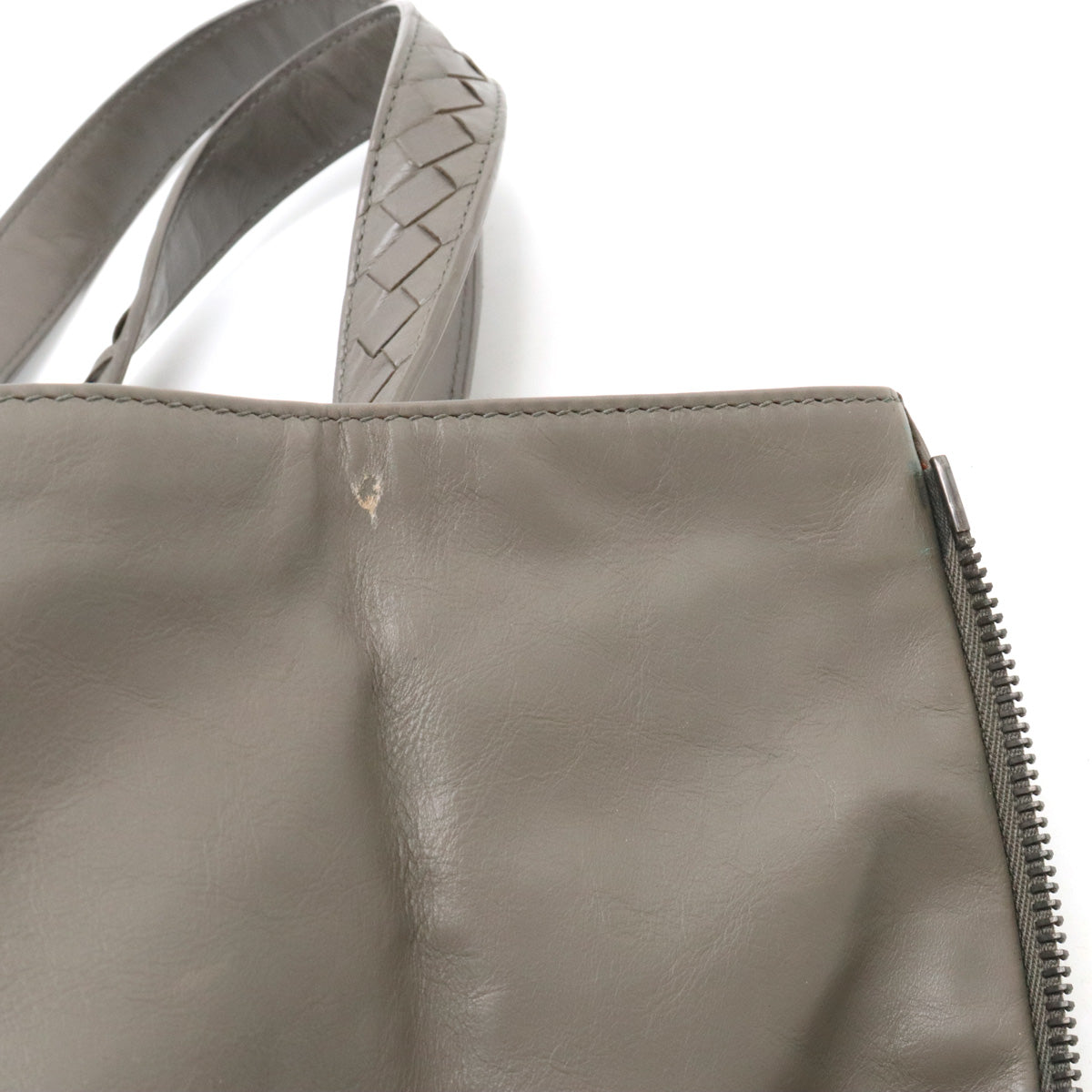 Bottega Veneta Intrecciato Leather Tote Bag 257334 in Good Condition