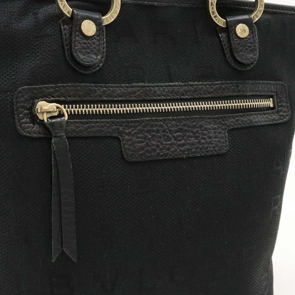 Bvlgari Logo Mania Tote Bag Black