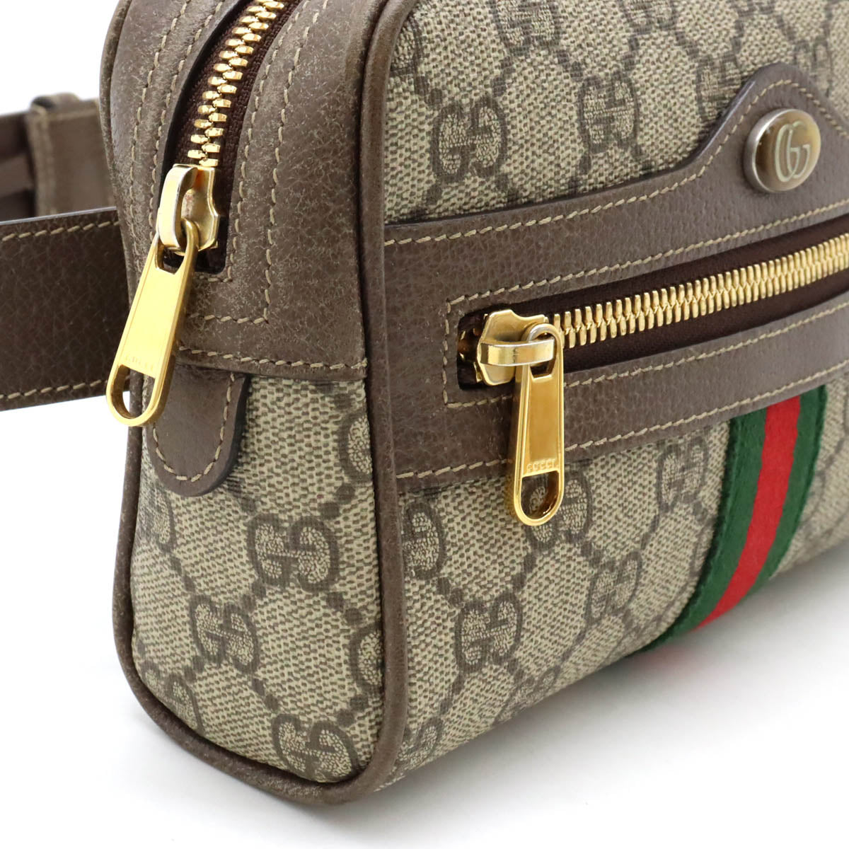 Gucci Ophidia GG Supreme Small Belt Bag PVC/Leather in Very Good Condition