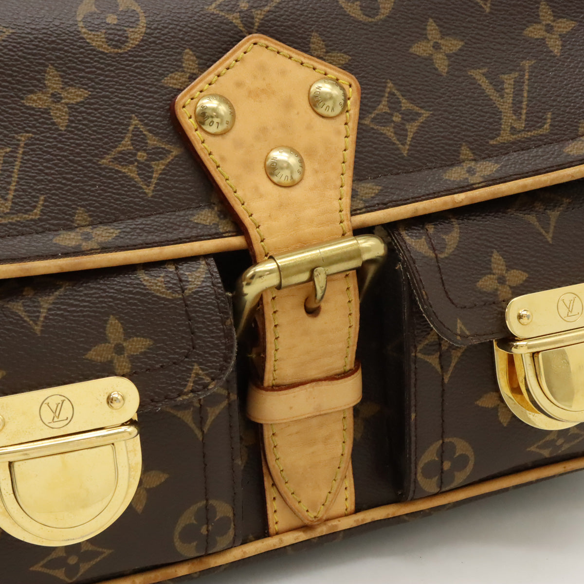 Louis Vuitton Monogram Hudson PM Shoulder Bag M40027 in Good Condition