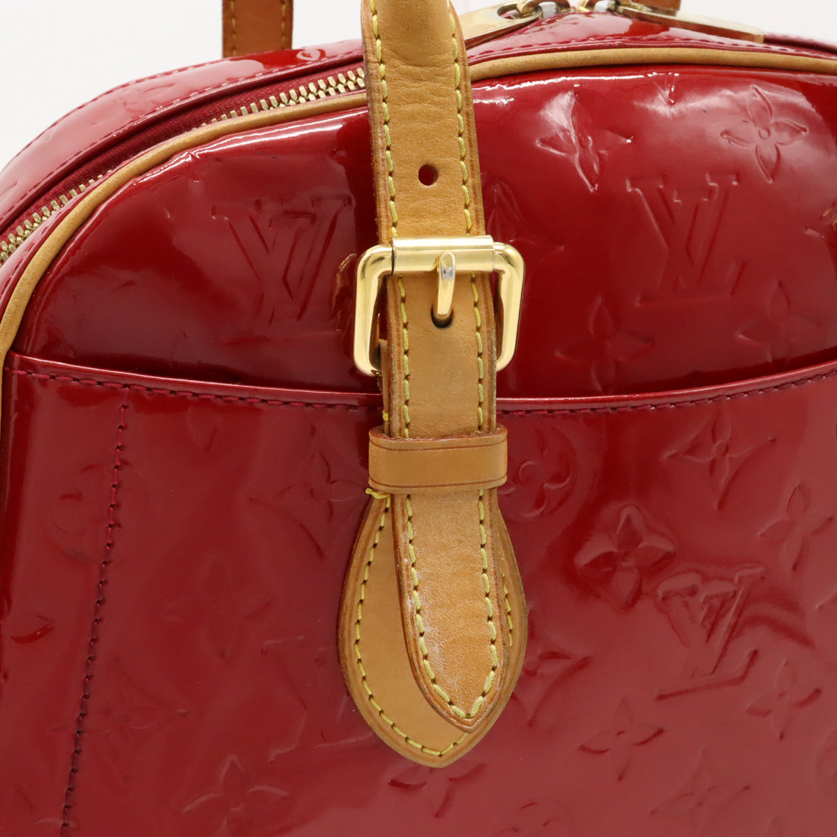 Louis Vuitton Monogram Vernis Summit Drive Handbag Red