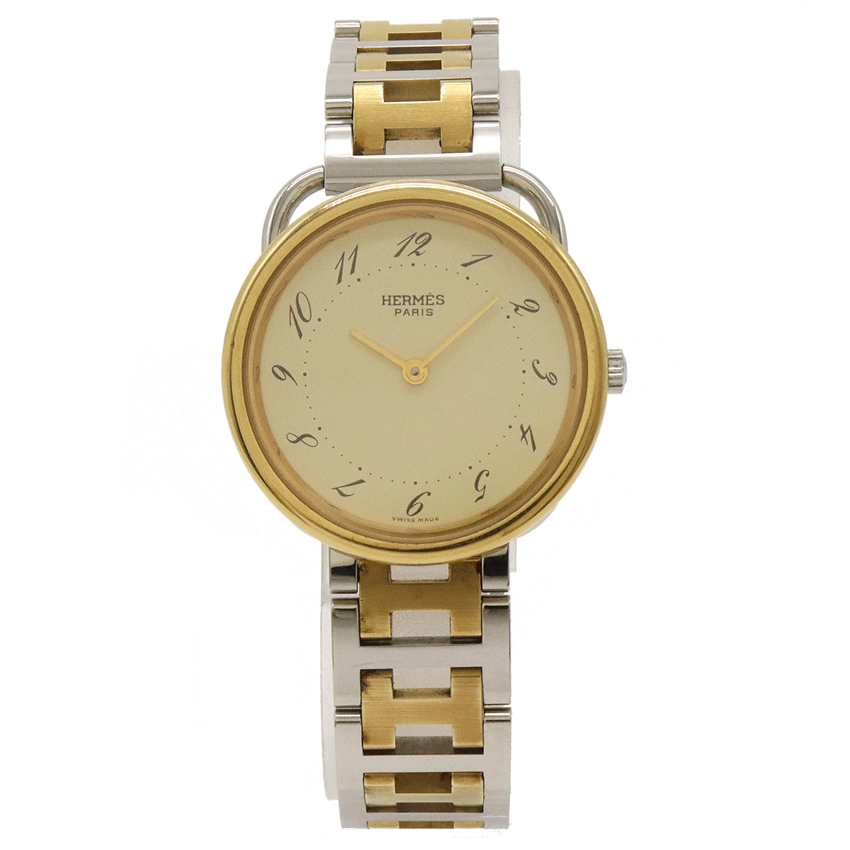 Hermes Arceau Quartz Watch SS/GP