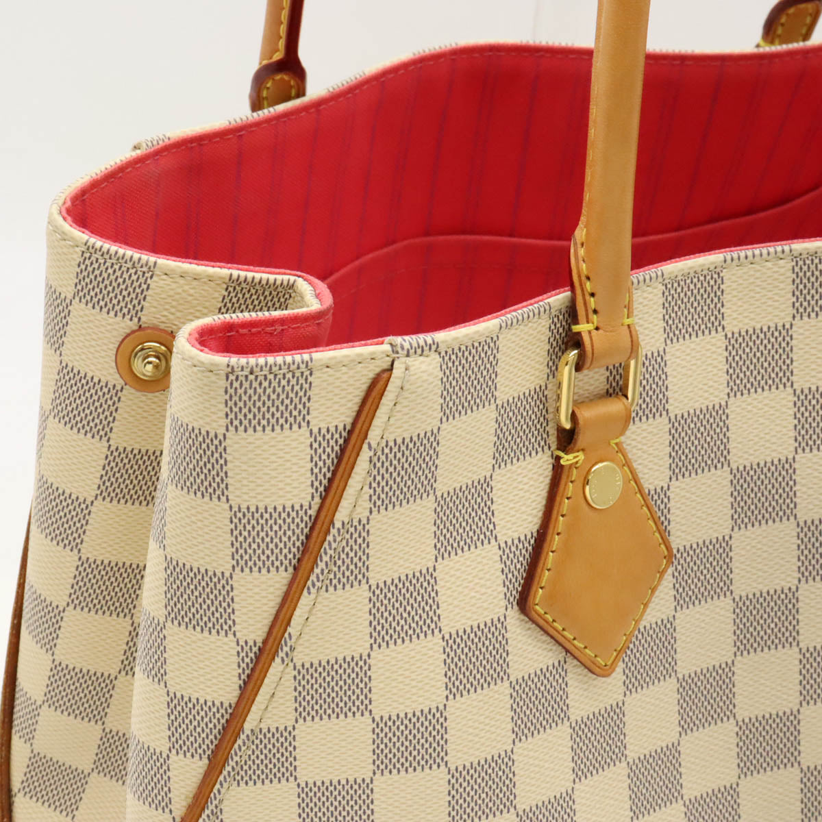 Louis Vuitton Damier Azur Calvi Tote Bag N41449 in Very Good Condition