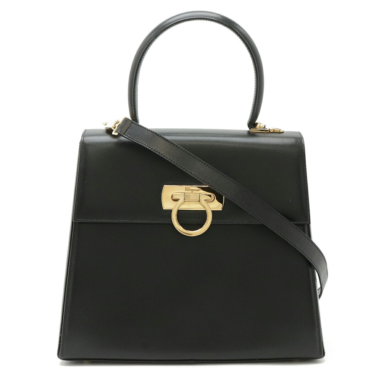 Salvatore Ferragamo Leather Gancini Handbag