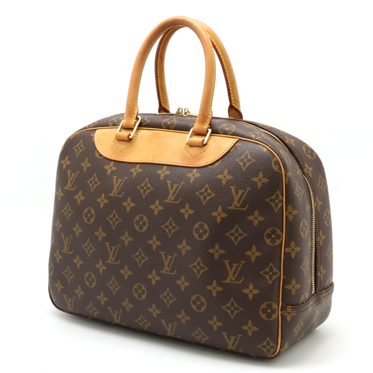 Louis Vuitton Monogram Bowling Vanity Deauville Handbag M47270