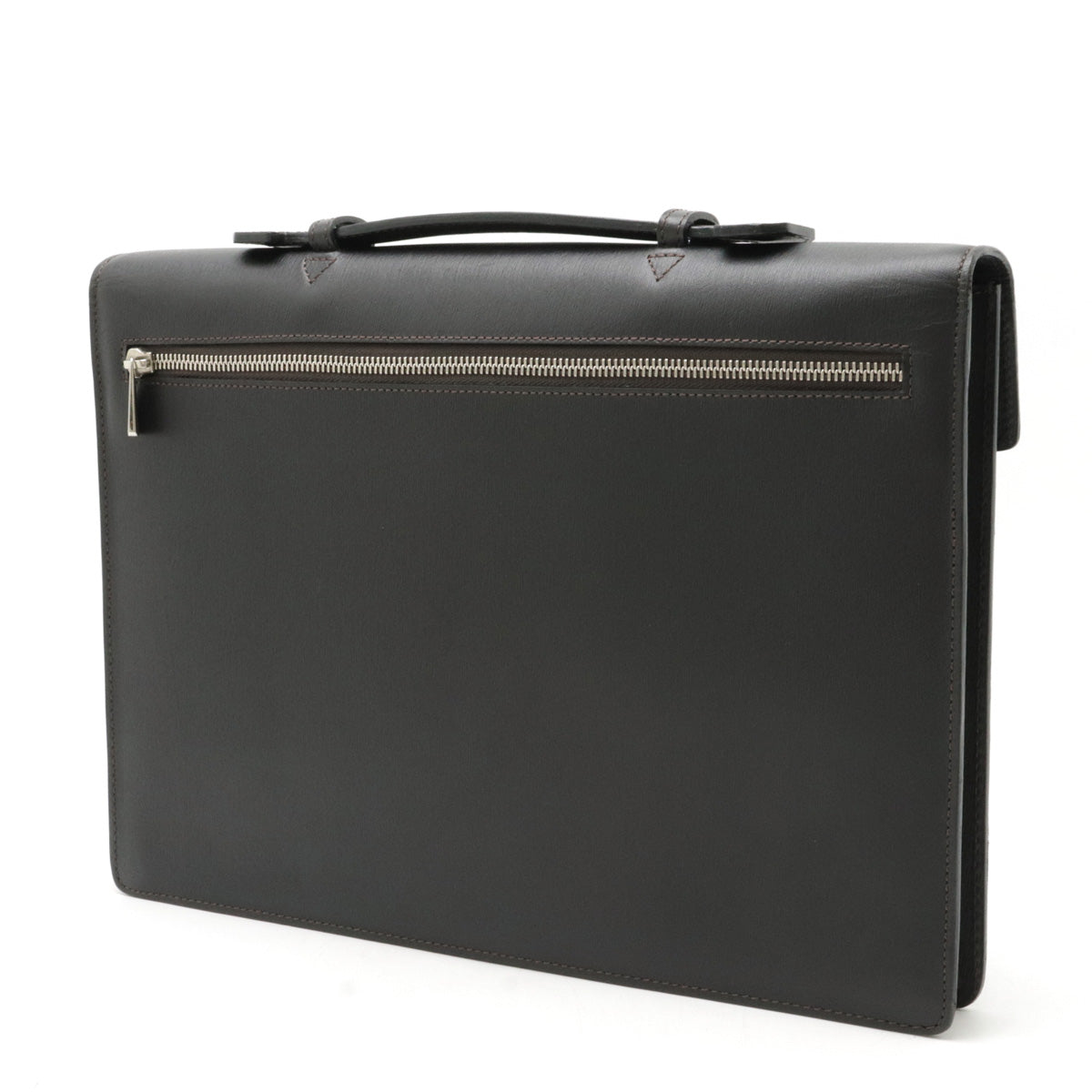 Dunhill Leather Sidecar Business Briefcase Black