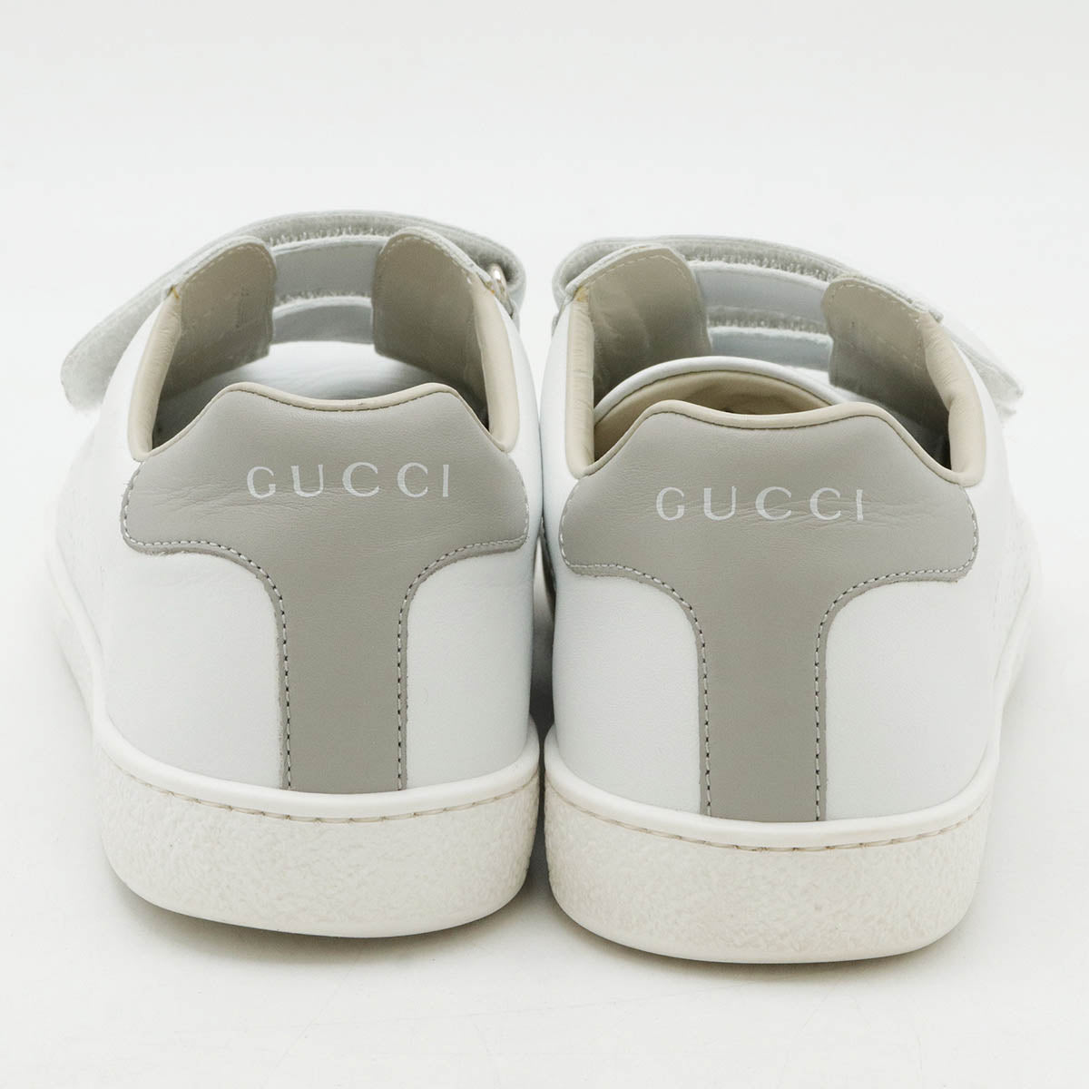 Gucci Velcro Sneakers White Grey #36