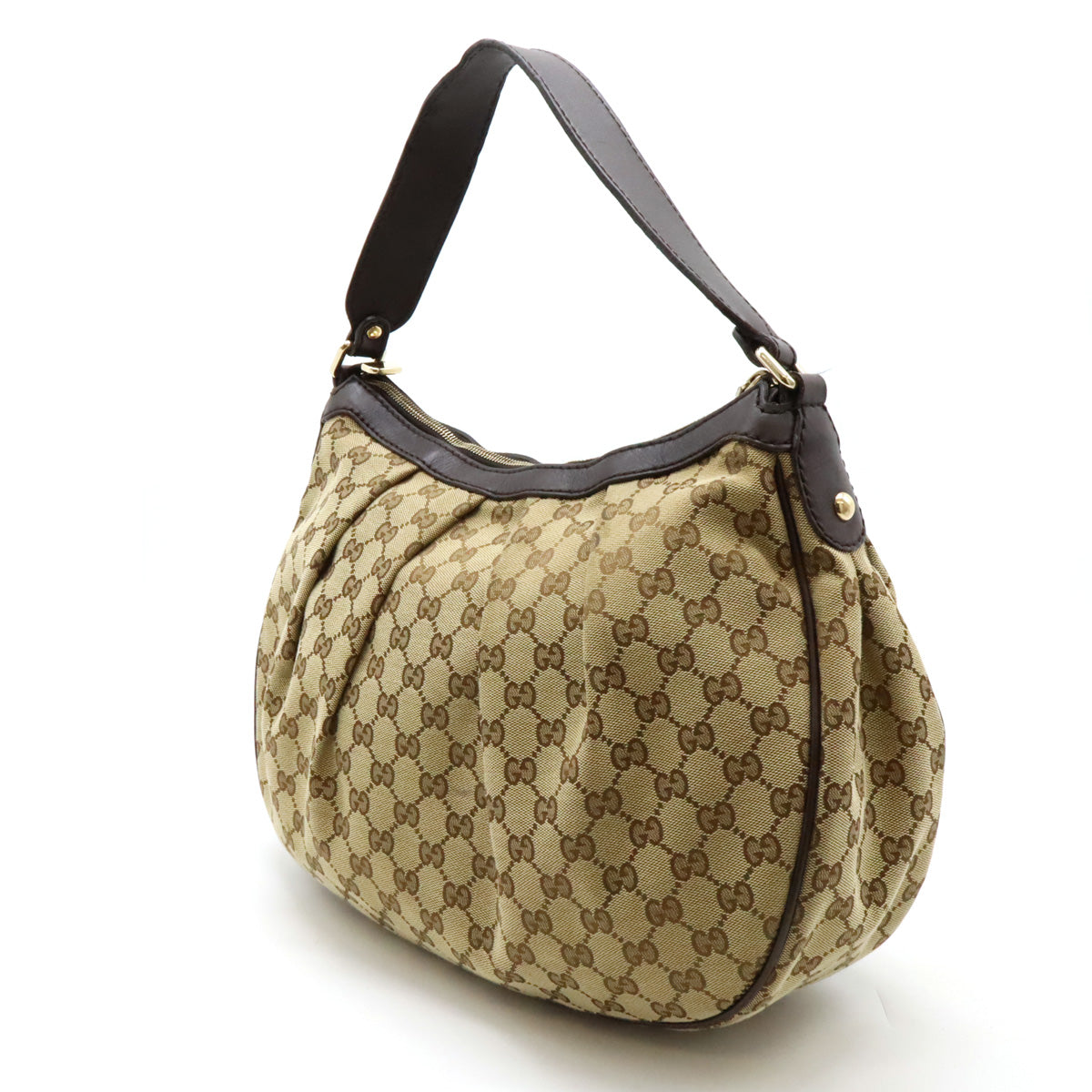 Gucci Sukey GG Canvas Leather Shoulder Bag 232955