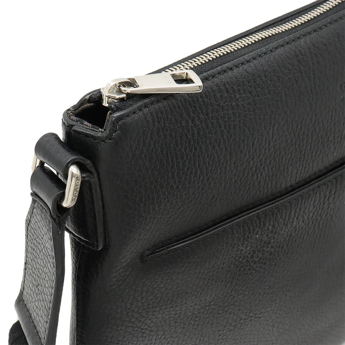 Gucci Leather Cosmopolis Shoulder Bag Black