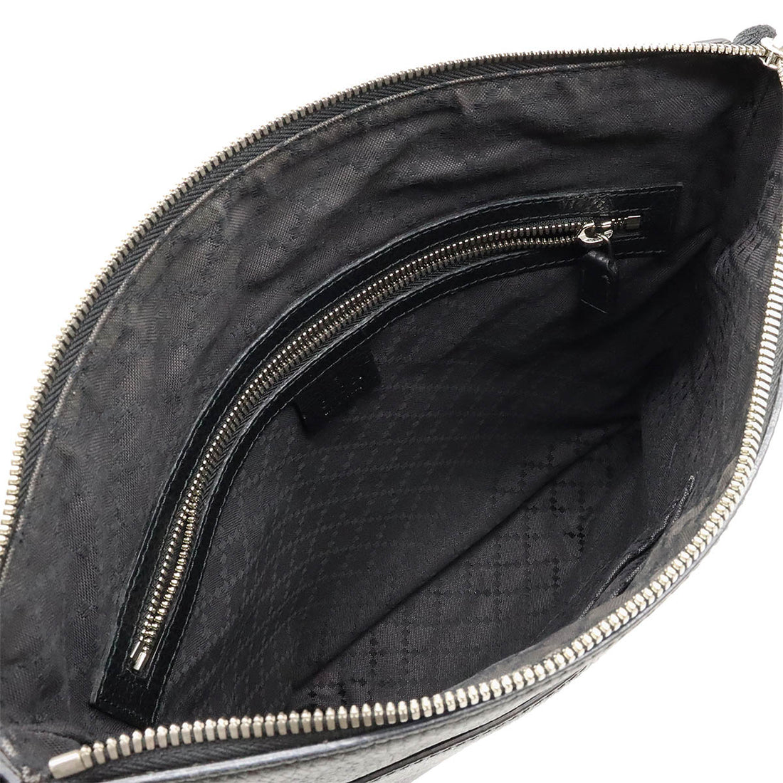 Gucci Leather Cosmopolis Shoulder Bag Black