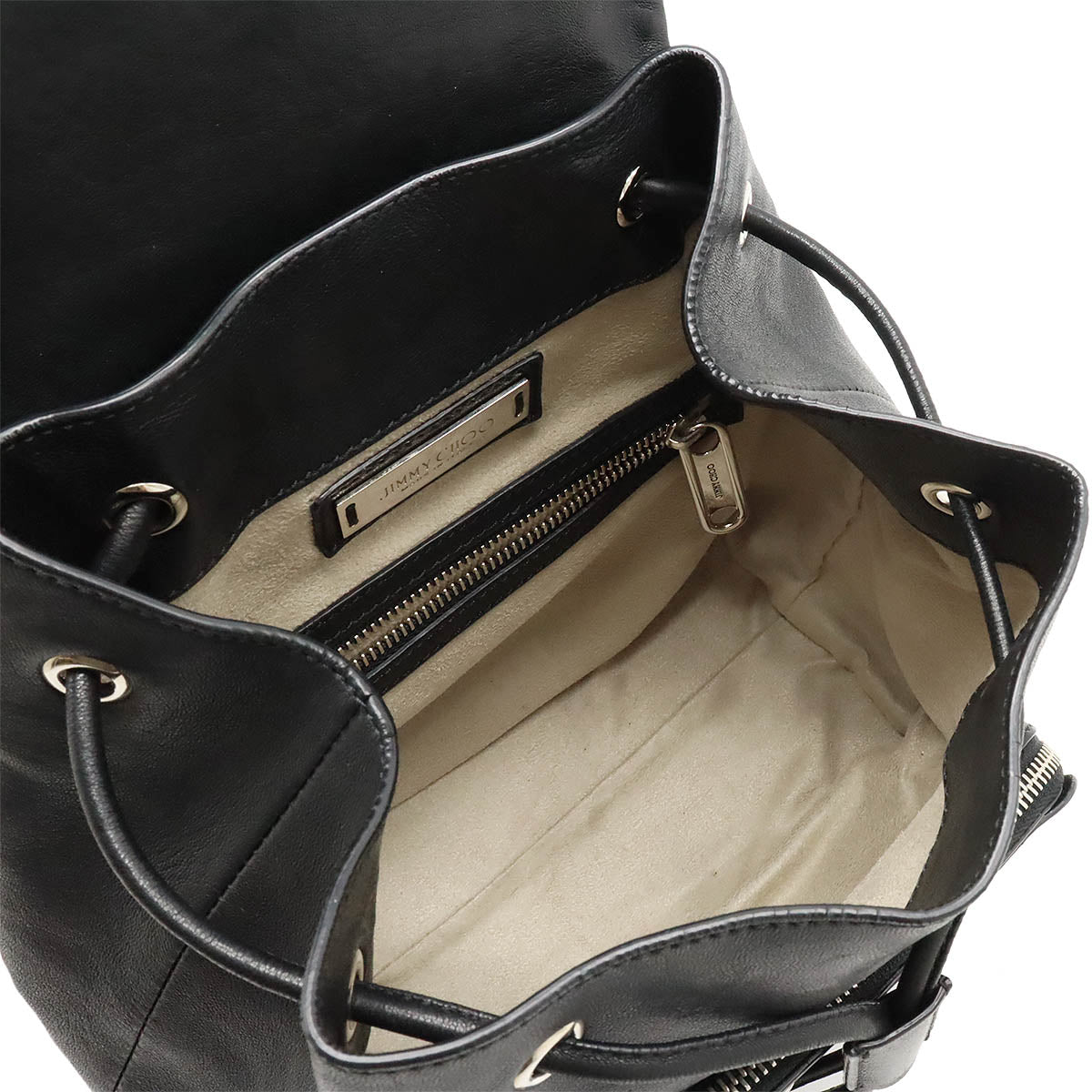 Jimmy Choo SUKI Leather Backpack Black