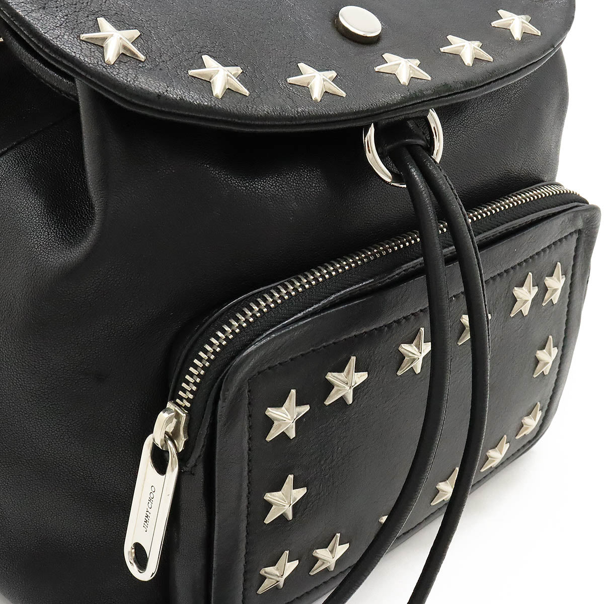 Jimmy Choo SUKI Leather Backpack Black