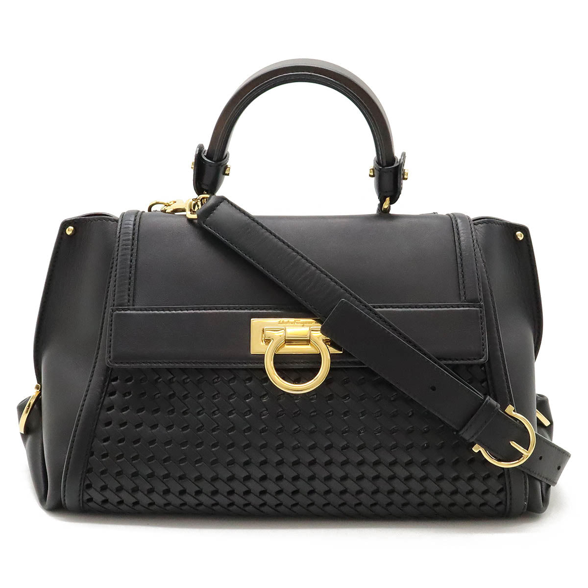 Salvatore Ferragamo Sofia Leather Handbag