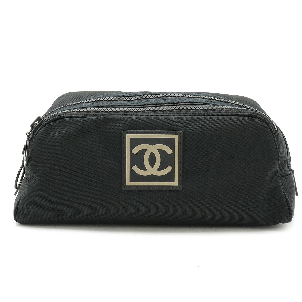 Chanel Nylon Canvas Sport Line Cosmetic Pouch A19975 in Very Good Condition