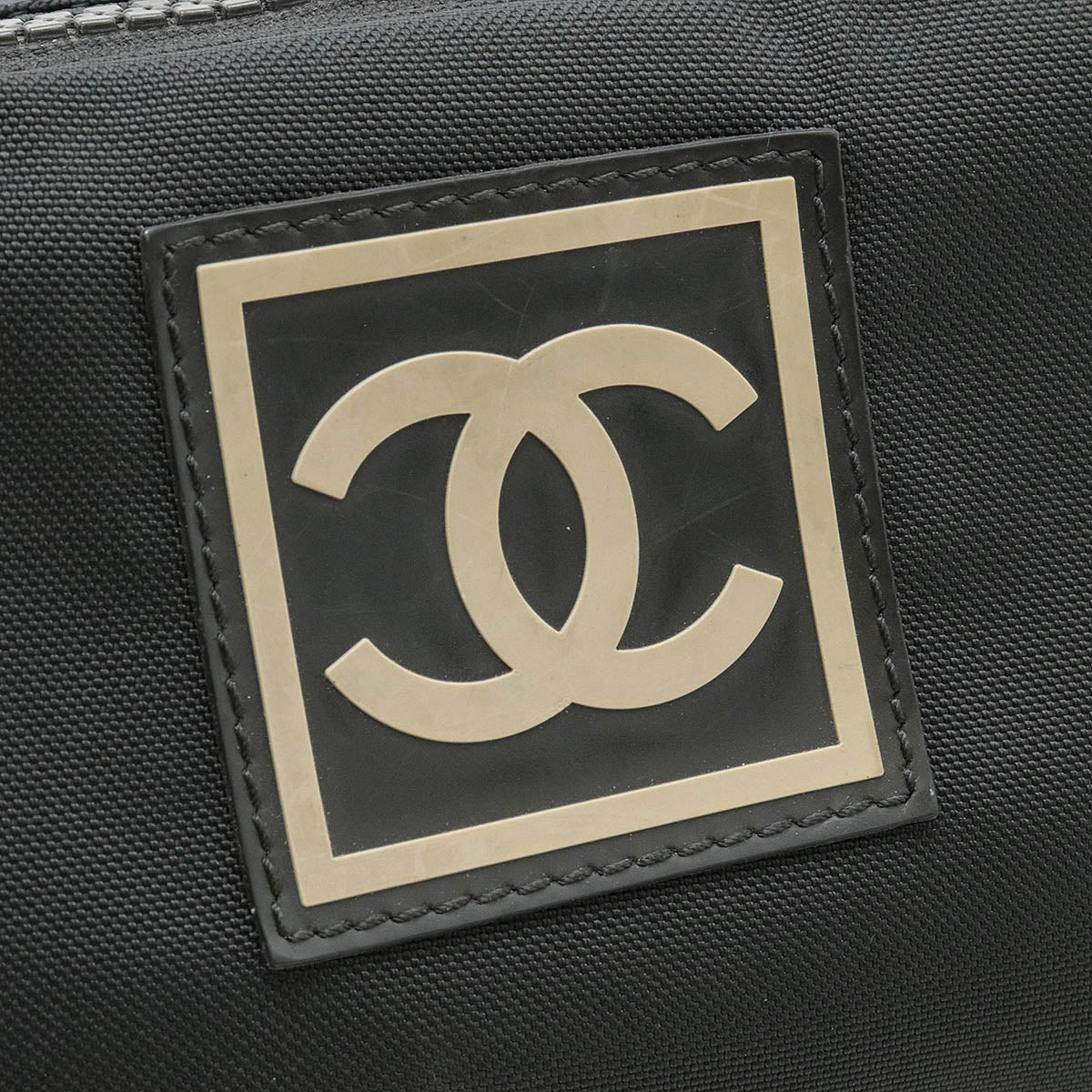 Chanel Nylon Canvas Sport Line Cosmetic Pouch A19975 in Very Good Condition