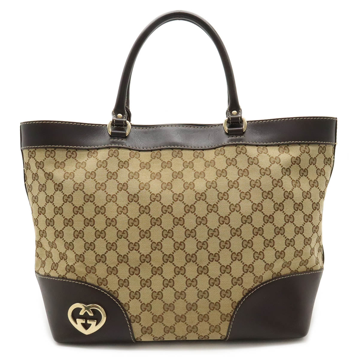 Gucci GG Canvas Lovely Heart Tote Bag