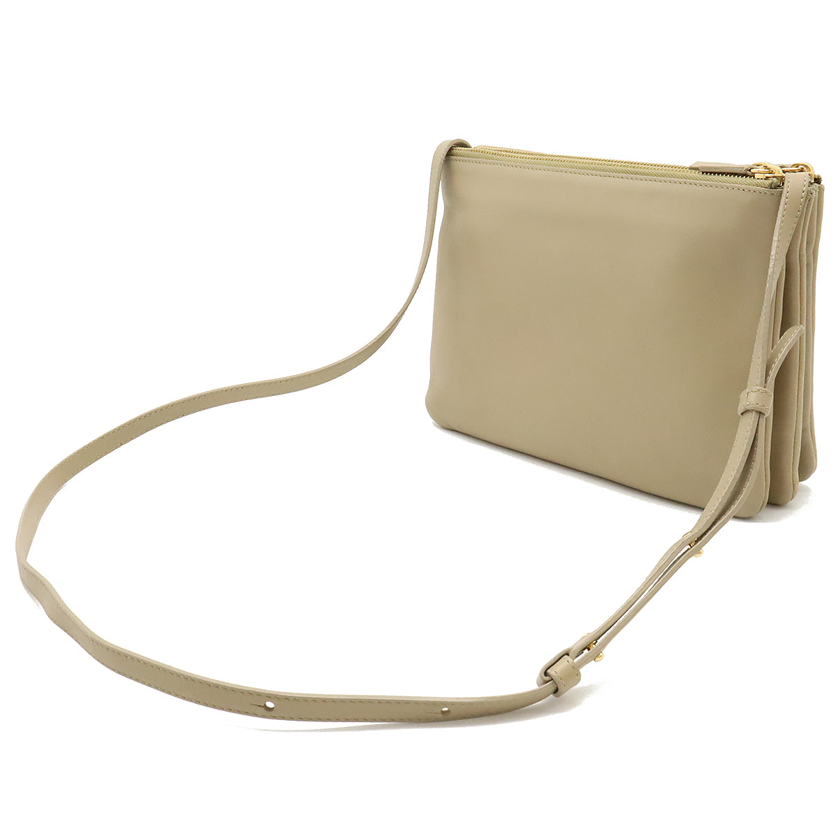 Celine Trio Large Lambskin Shoulder Bag