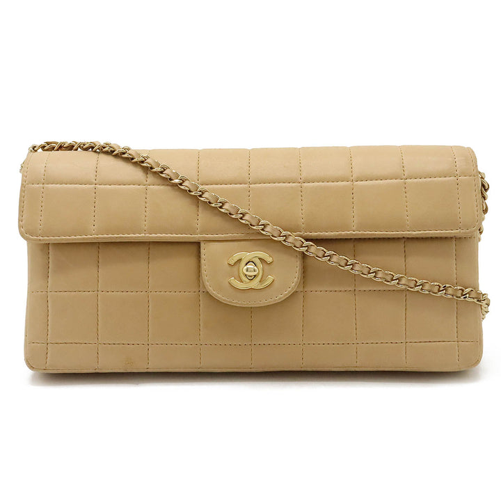 Chanel Lambskin Chocobar Shoulder Bag A15316