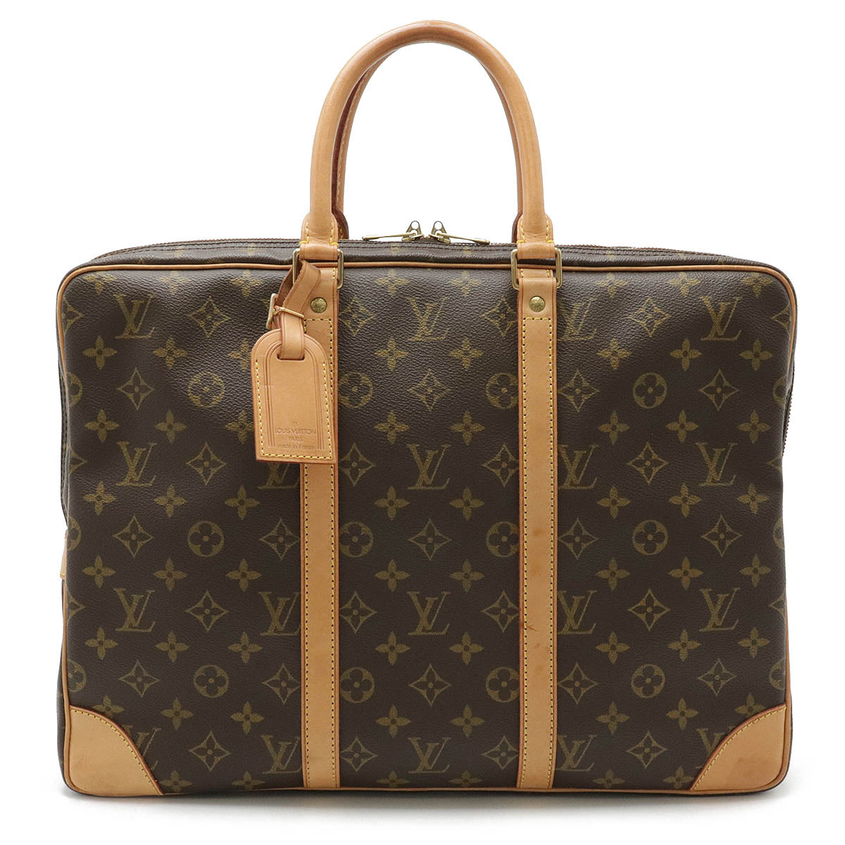 Louis Vuitton Monogram Porte-Documents Voyage Briefcase M53361 in Very Good Condition